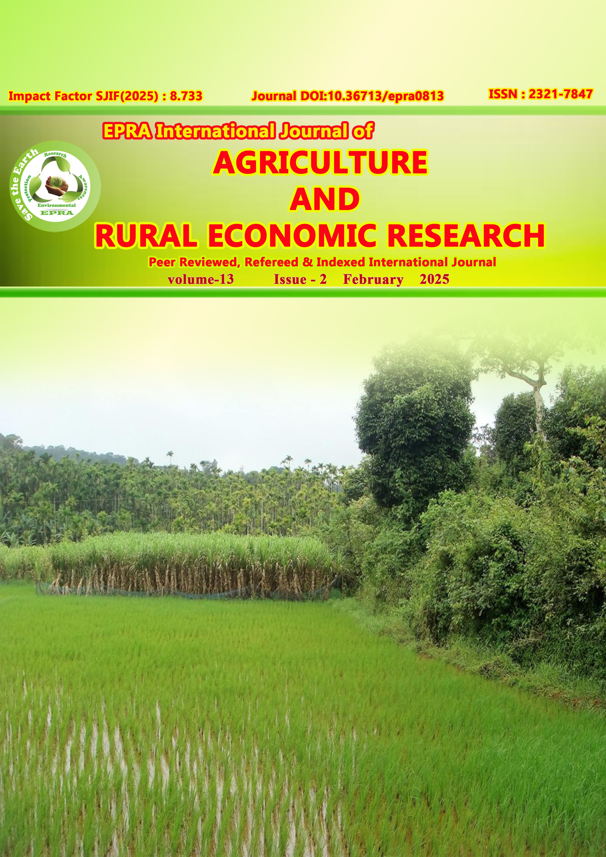 EPRA International Journal of Agriculture and Rural Economic Research (ARER)